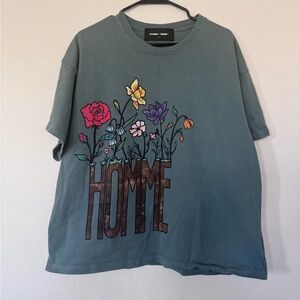 Homme + Femme t shirt 100% cotton size XL